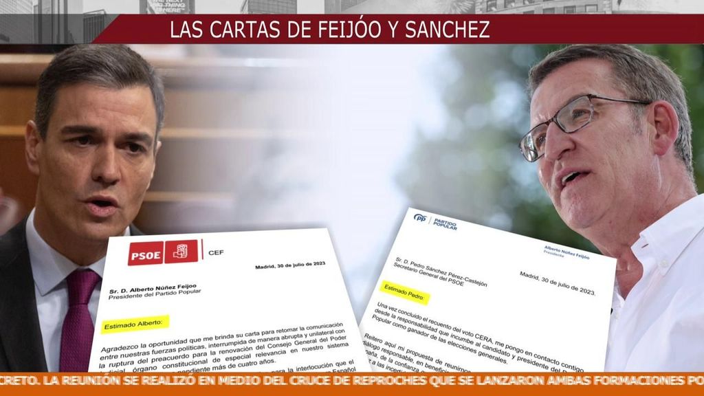 Las cartas entre Pedro Sánchez y Núñez Feijóo, analizadas al detalle: similitudes y diferencias
