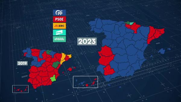 Elecciones generales 2023: el mapa de España, según el resultado en votos