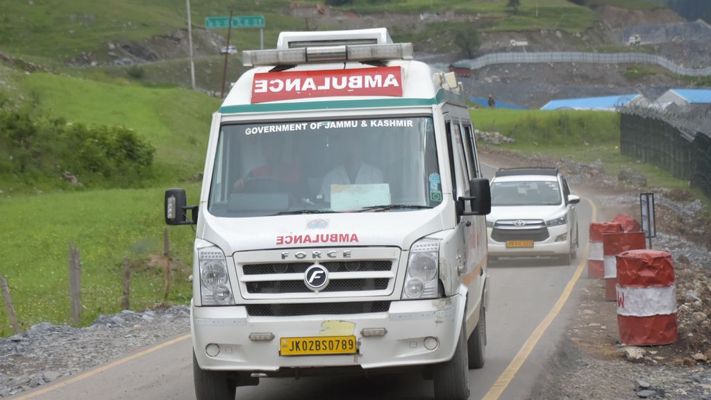 Ambulancia en la India