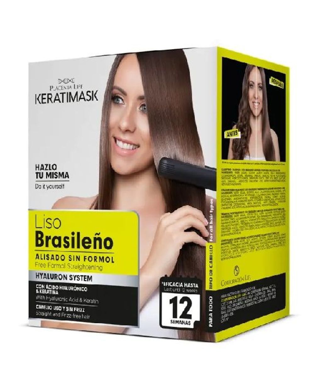 Be Natural, kit alisado brasileño keratimask