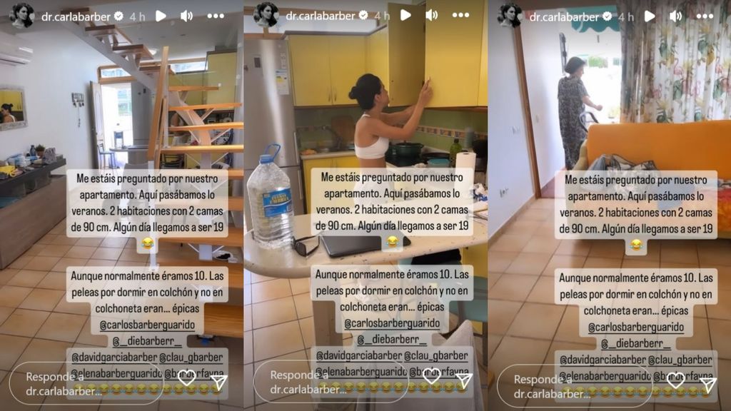 Carla Barber abre las puertas de su apartamento familiar