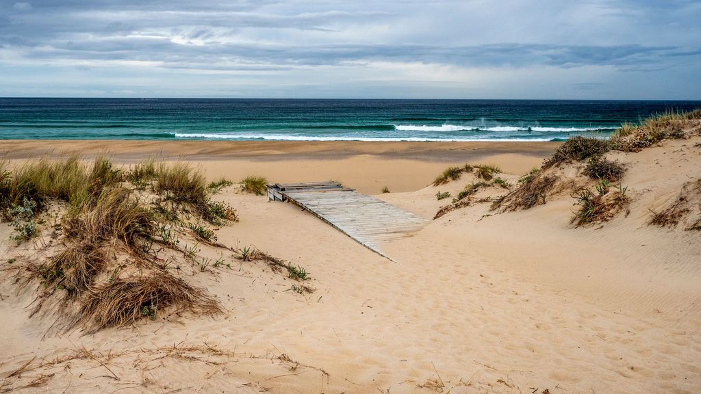 Una playa de la costa de A Coruña