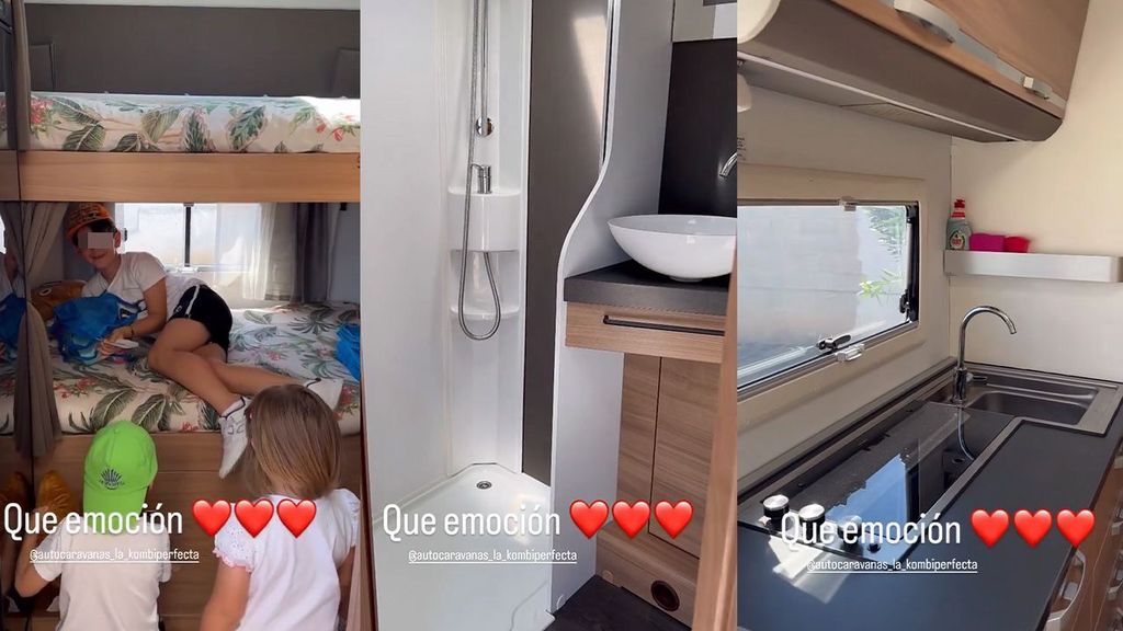 La autocaravana en la que Beatriz Trapote ha viajado junto a sus hijos