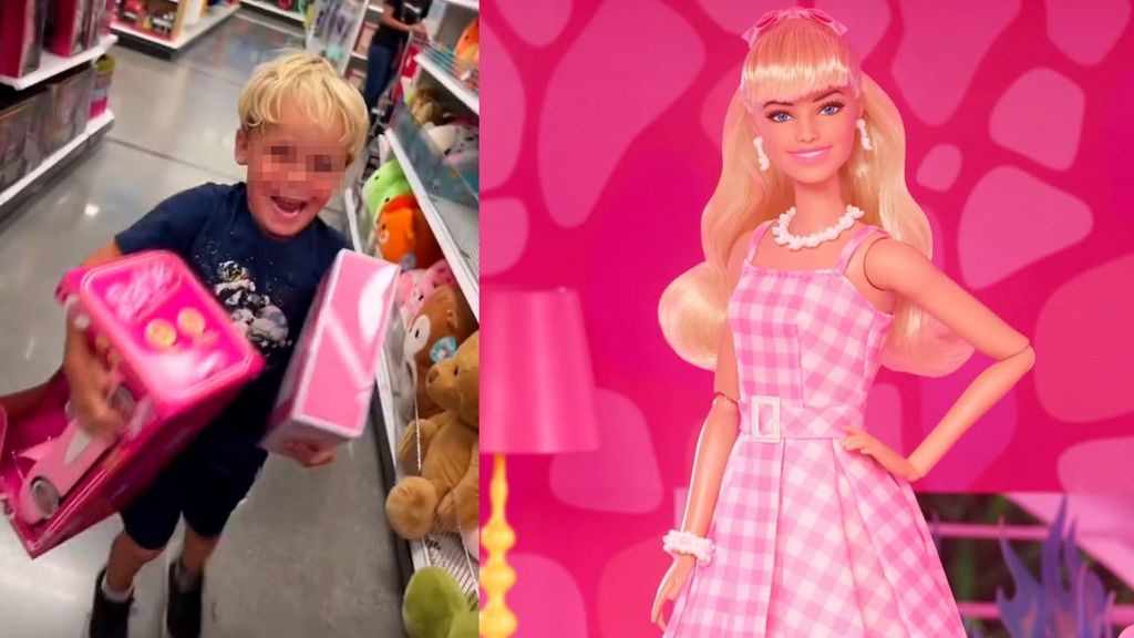 La bonita reacción de Ahston al comprarse una Barbie