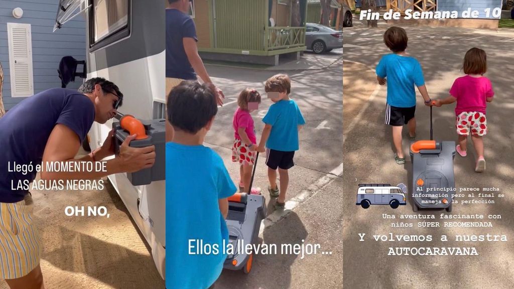 Víctor Janeiro protagoniza un divertido momento con sus hijos
