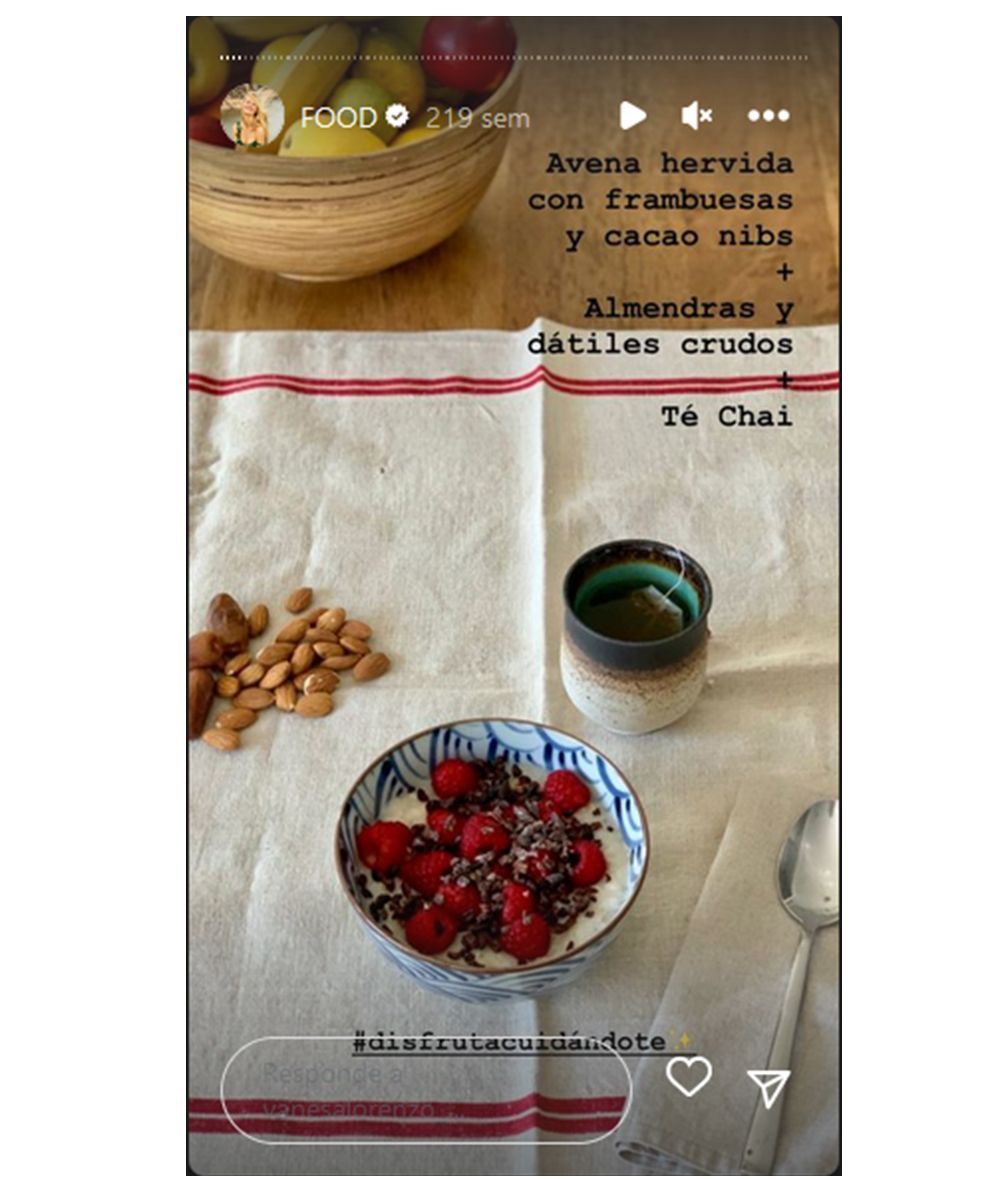 Desayuno de Vanesa Lorenzo