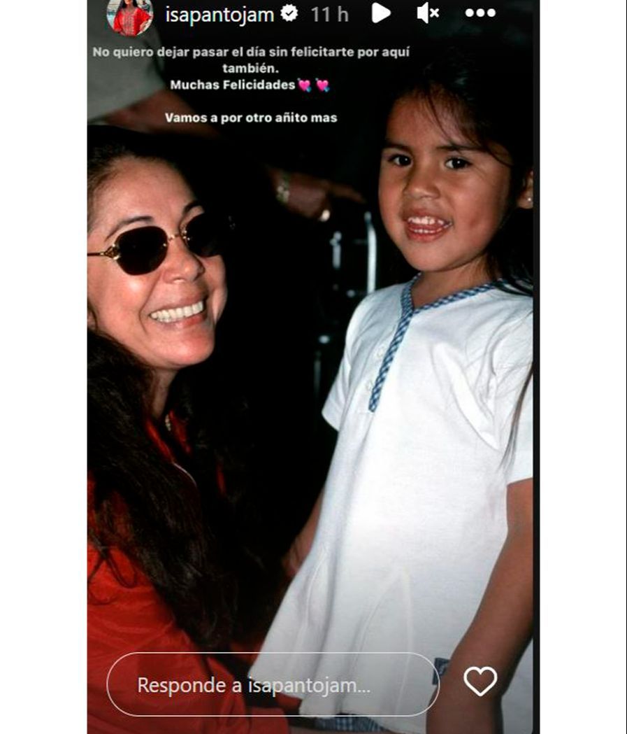 La emotiva felicitación de cumpleaños de Isa Pantoja a su madre