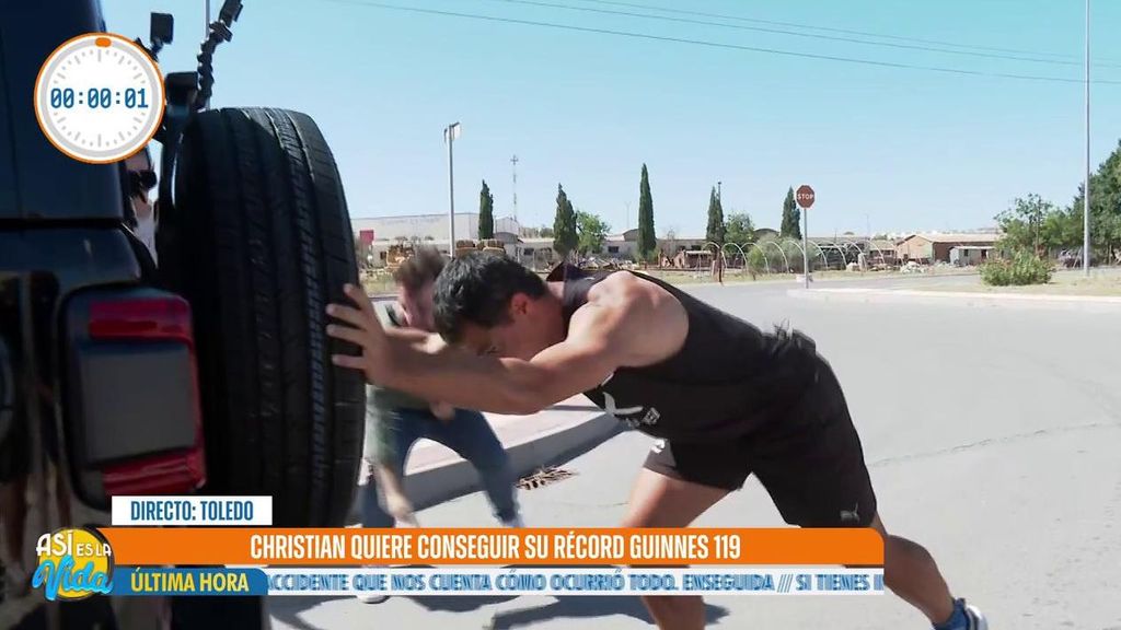 El hombre con más récords Guinnes de España se enfrenta en directo a un nuevo reto