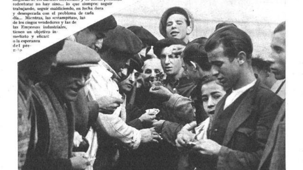 Recorte de prensa sobre el intercambio de cromos en Madrid a inicios del siglo XX