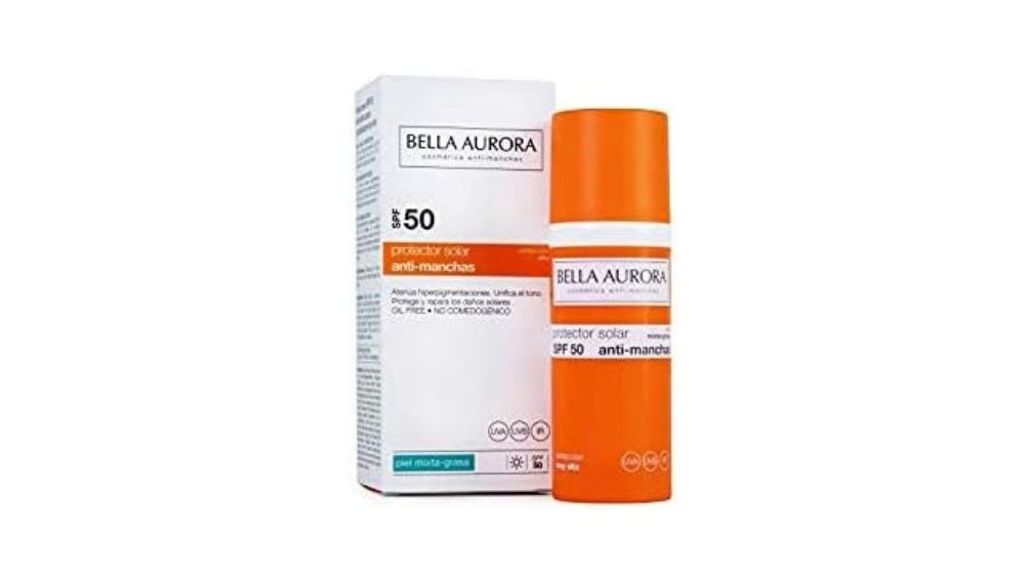 Crema solar facial antimanchas Bella Aurora SPF50