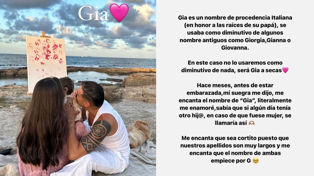 Violeta explica la historia del nombre de su hija