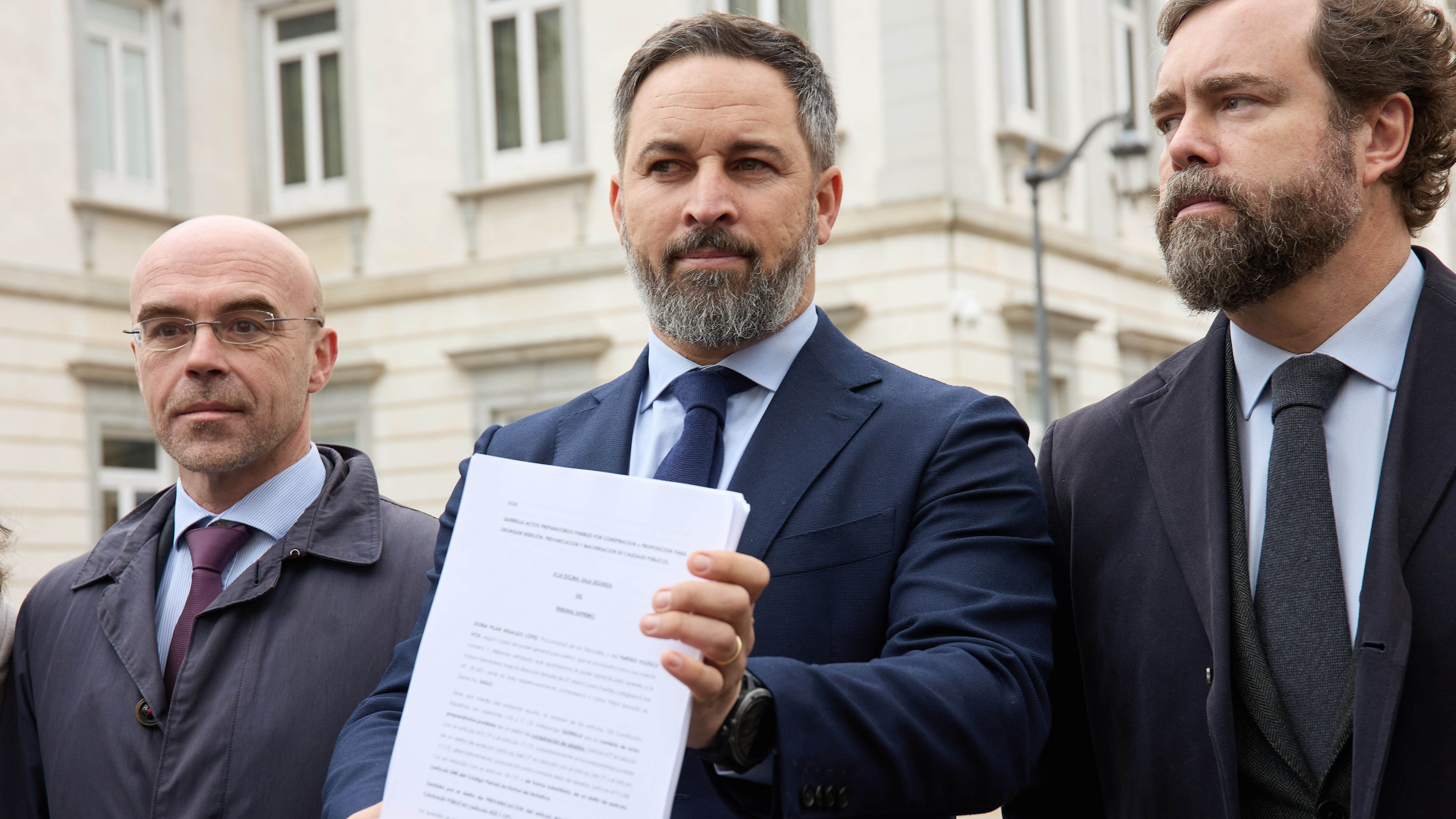 Abascal, Espinosa y Buxadé en una imagen de archivo