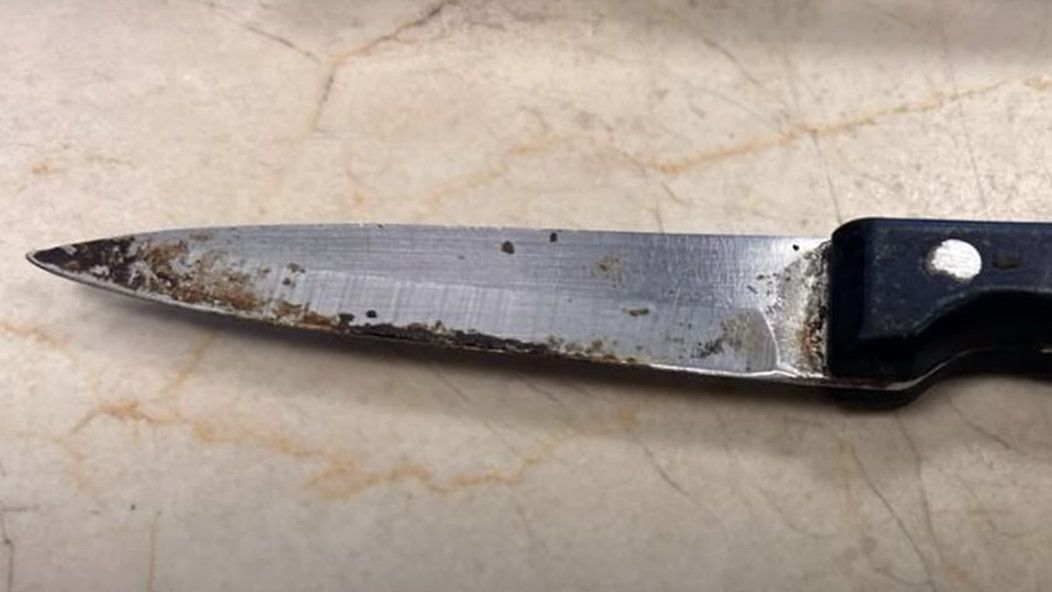 Cuchillo que llevaba el detenido por asesinato