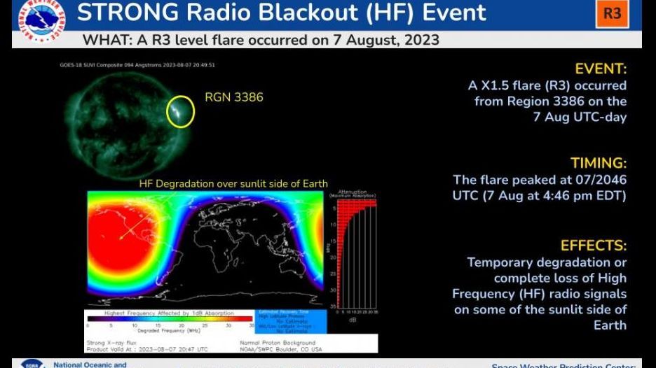 Explosión solar 7 agosto