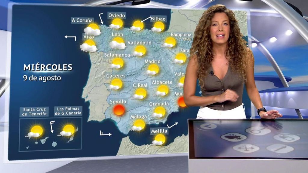 Una DANA intensificará la ola de calor en España el miércoles con hasta 45 grados