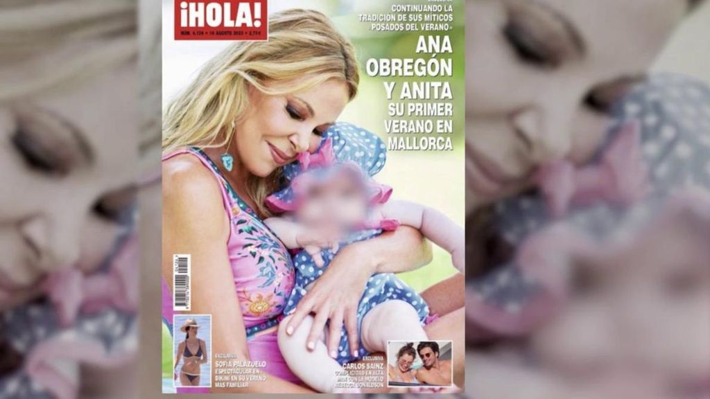 Ana Obregón ha posado junto a la pequeña Ana Sandra en su casa de Mallorca