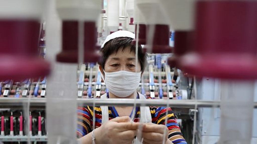Imagen de una empresa textil en China