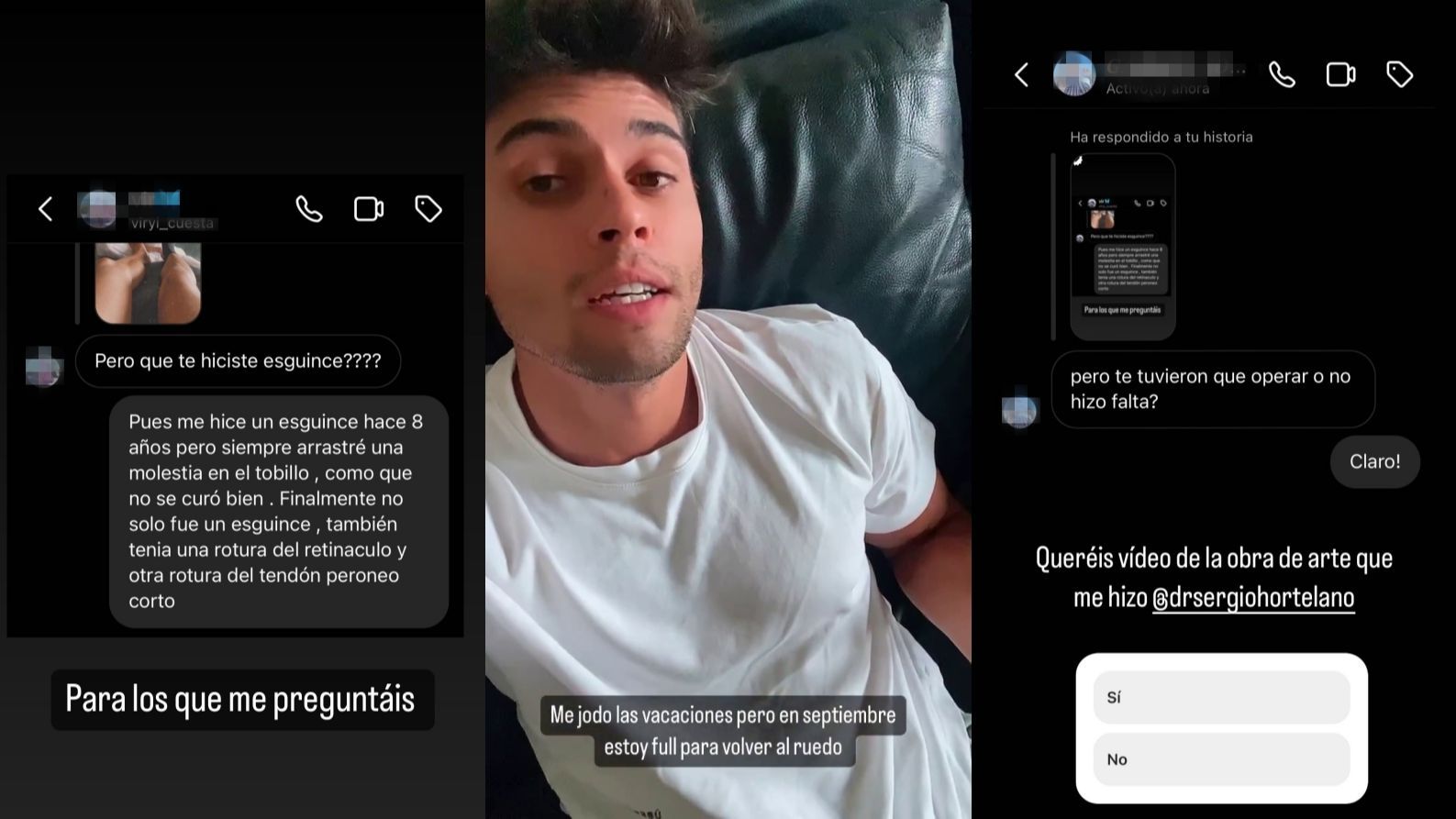 Javier Tudela da detalles de su operación de tobillo