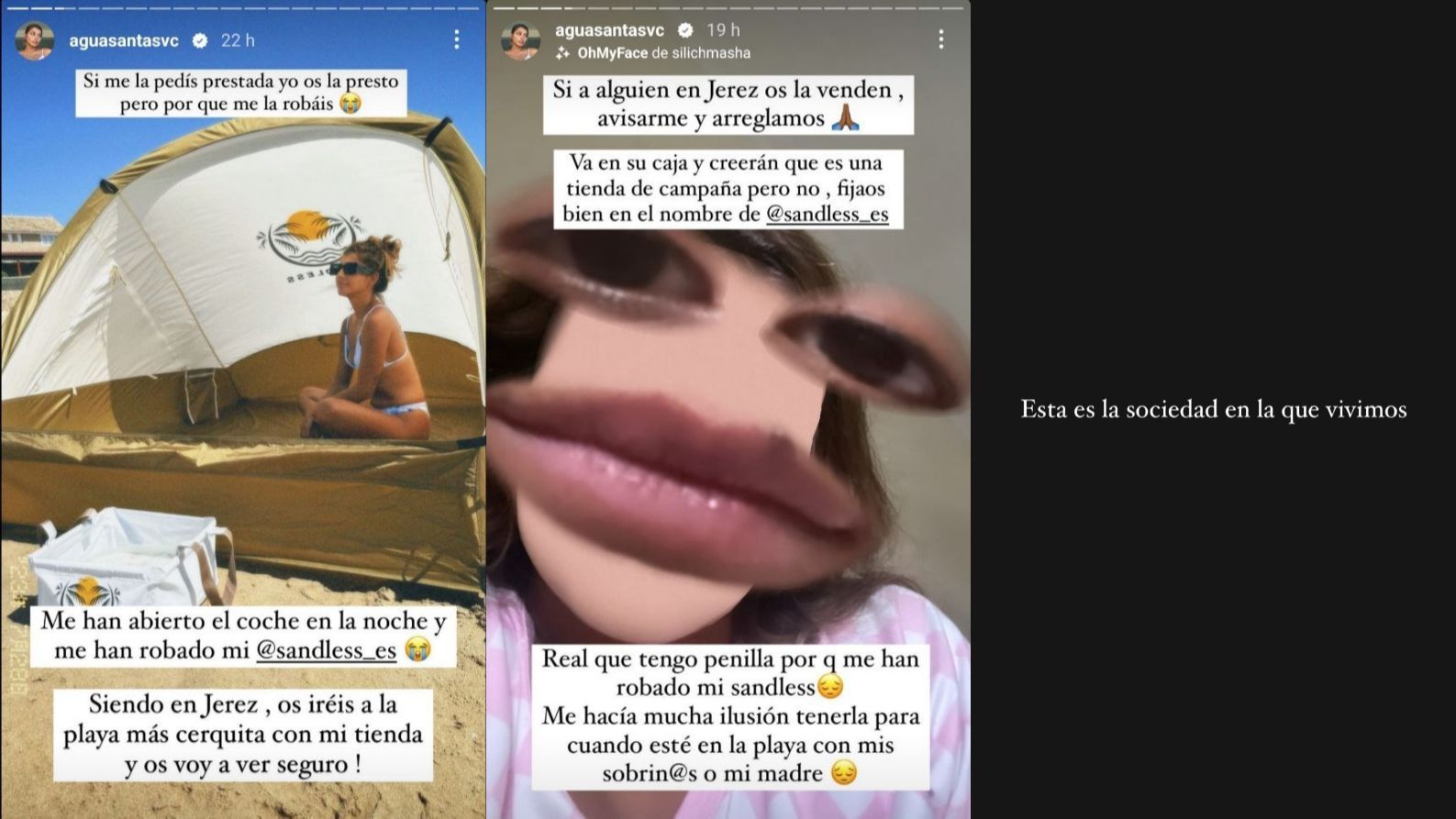 Aguasantas cuenta cómo se siente tras el robo