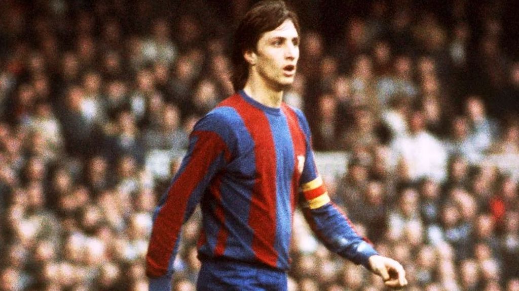 Cruyff, durante su época como jugador del Barcelona