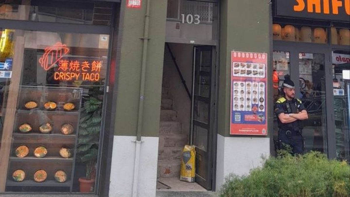 Edificio afectado por el colapso de la escalera interior