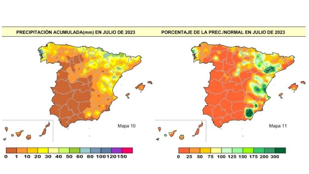 Precipitación julio 2023