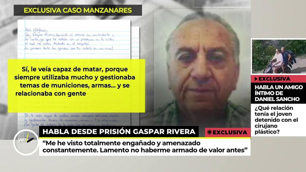 Gaspar Rivera habla desde prisión tras denegarle la libertad provisional
