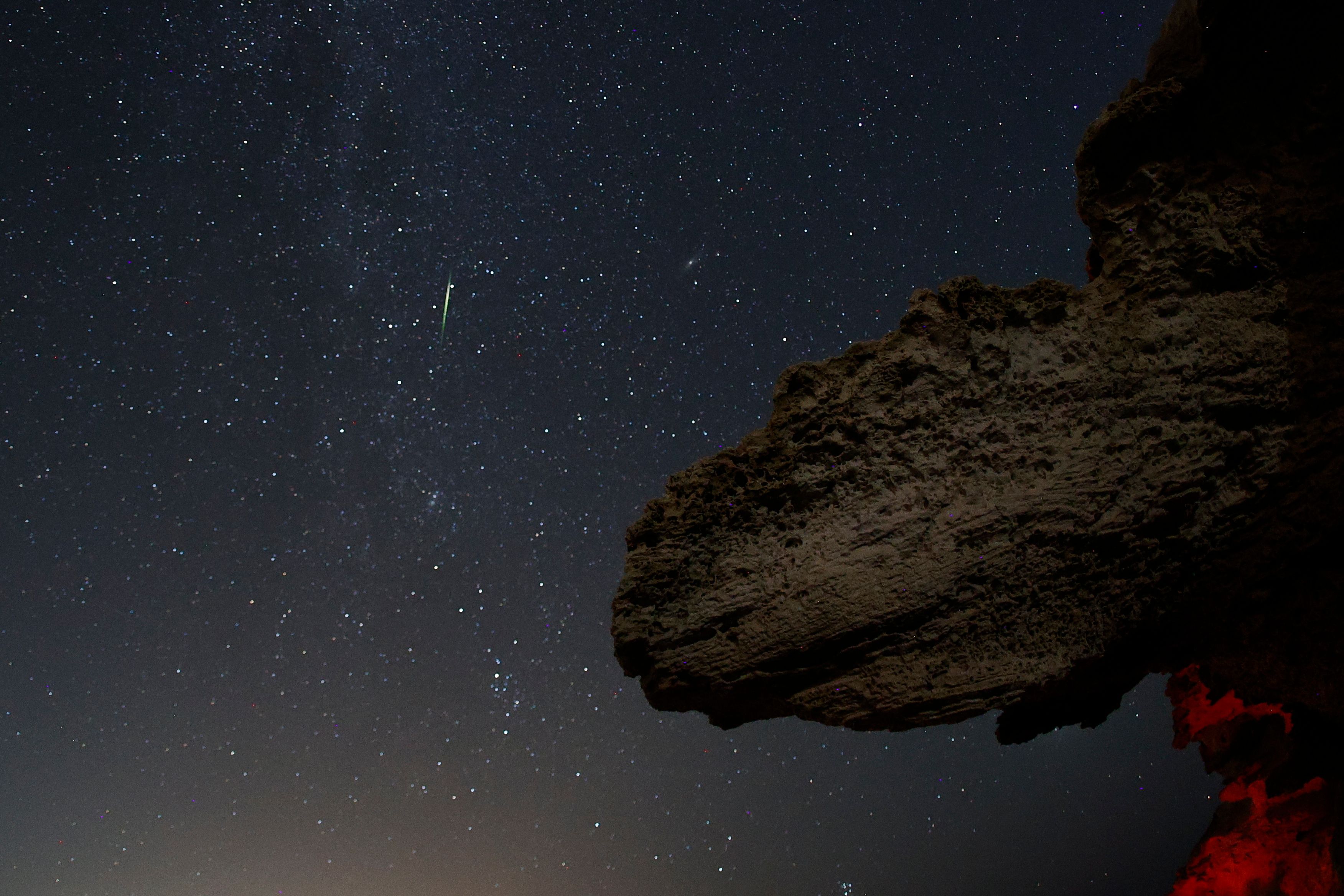 Las Perseidas se dejan ver en las playas de Níjar