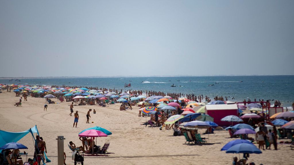 Playa de Matalascañas (Huelva), este lunes 14 de agosto