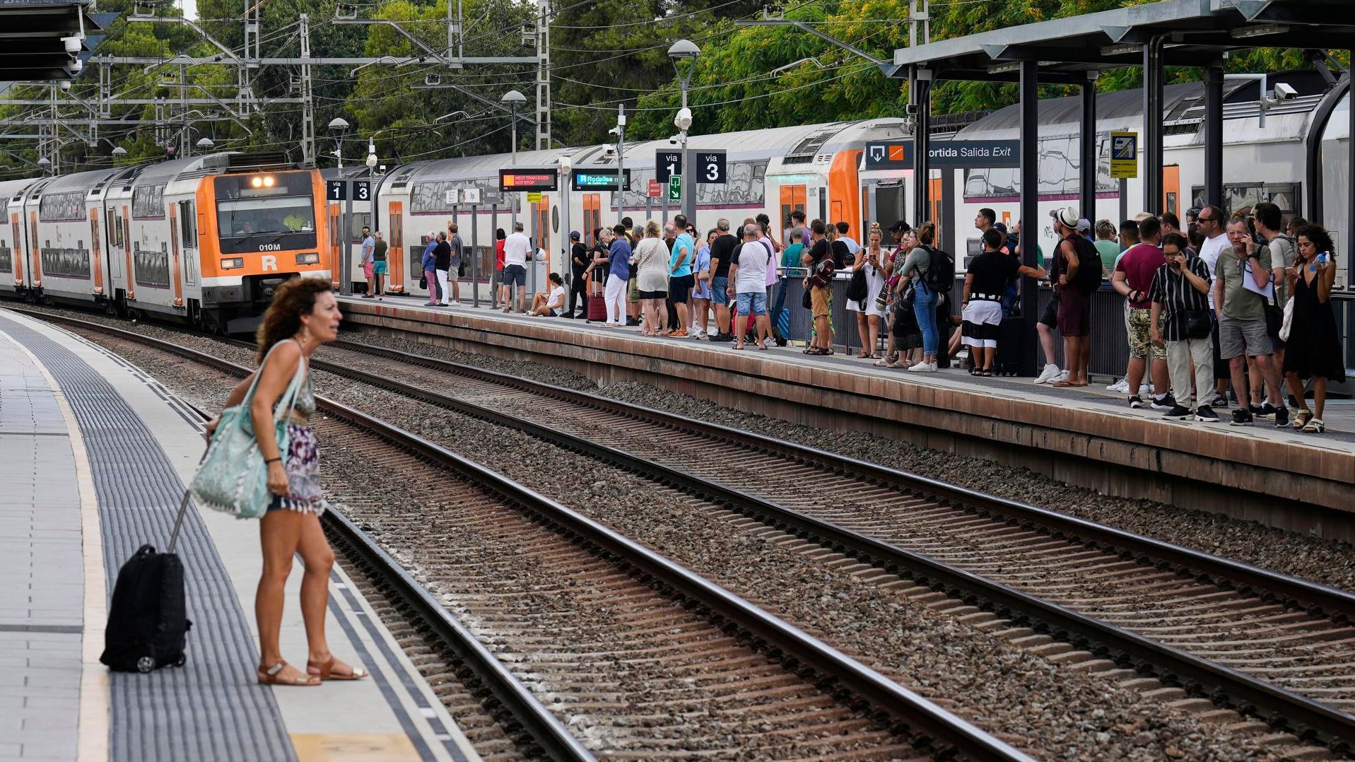 Restablecida la circulación de trenes entre Vilanova i la Geltrú y Garraf, aunque con limitaciones