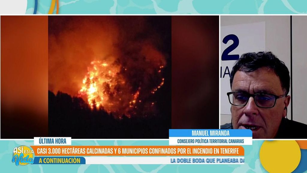 El incendio de Tenerife no está controlado: "Está resultando muy devastador”