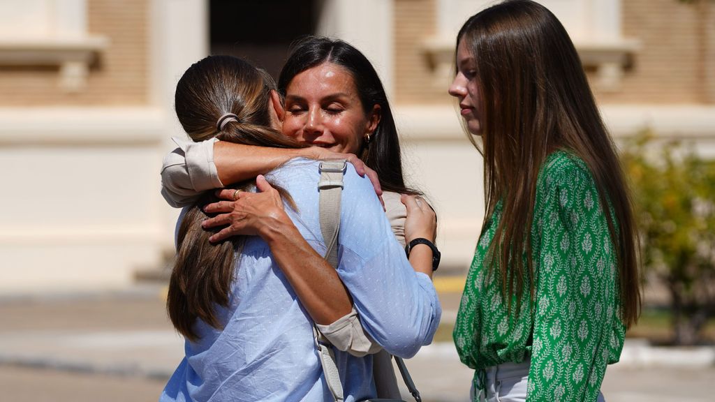 El momento más íntimo del ingreso de Leonor en la Academia Militar en Zaragoza