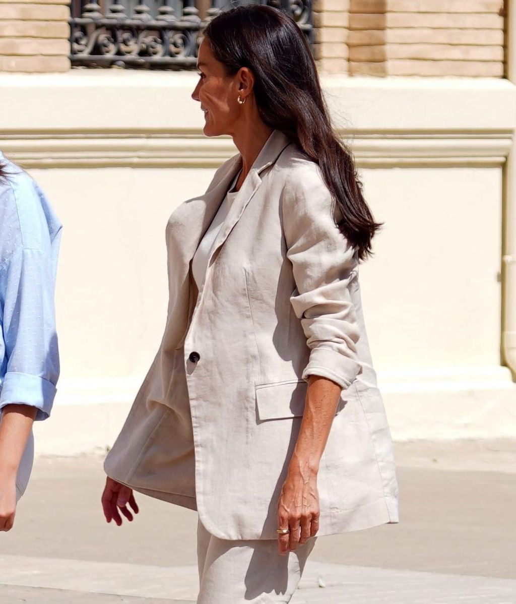 Letizia llega a la Academia Militar de Zaragoza