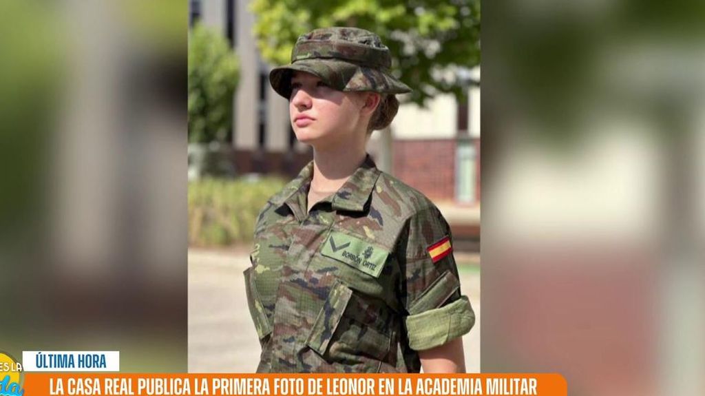 Primera foto de la princesa Leonor con uniforme militar