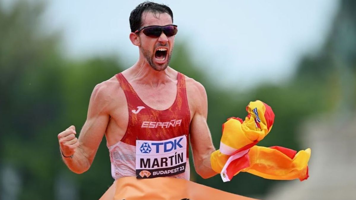 Álvaro Martín, campeón del mundo de 20 kilómetros marcha en Budapest, Hungría