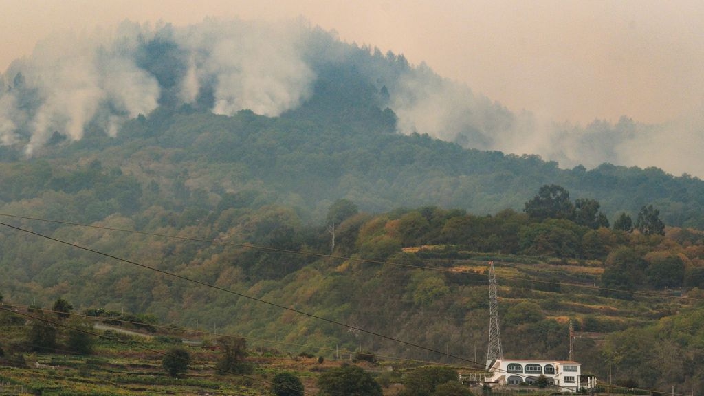 Quinto día del incendio en Tenerife