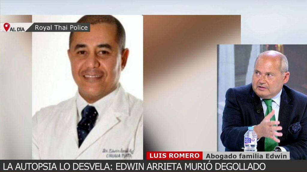 El abogado de la familia de Edwin Arrieta en España: "La familia pretende que el juicio no se alargue mucho"