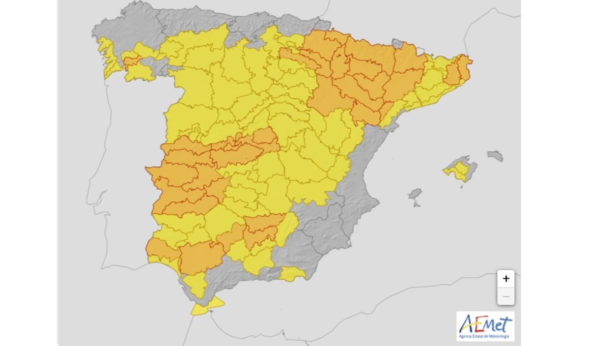 Avisos por calor previstos para el martes 22