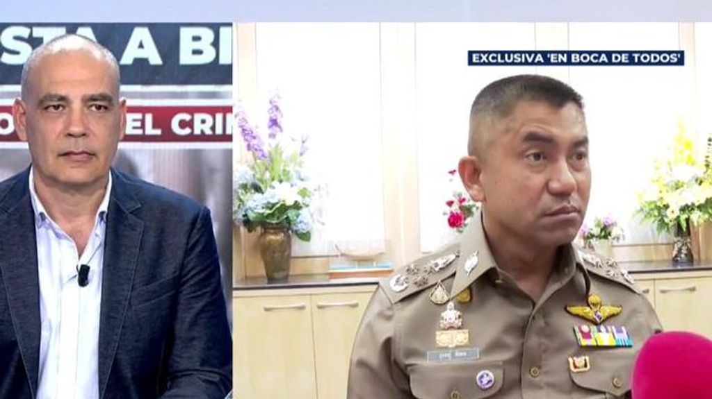 Exclusiva | Primera entrevista al número dos de la Policía de Tailandia, Big Joke: "Daniel Sancho estaría esperando a su novia en Tailandia"