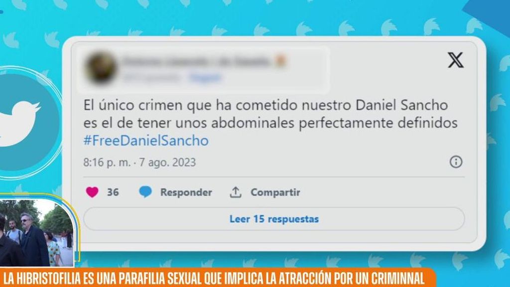 Una experta analiza los mensajes en redes sociales sobre Daniel Sancho: de la hibristofilia al 'efecto halo'