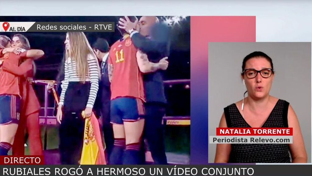 Luis Rubiales rogó a Jenni Hermoso que lo excusara en el avión de vuelta a España: la periodista Natalia Torrente cuenta los detalles