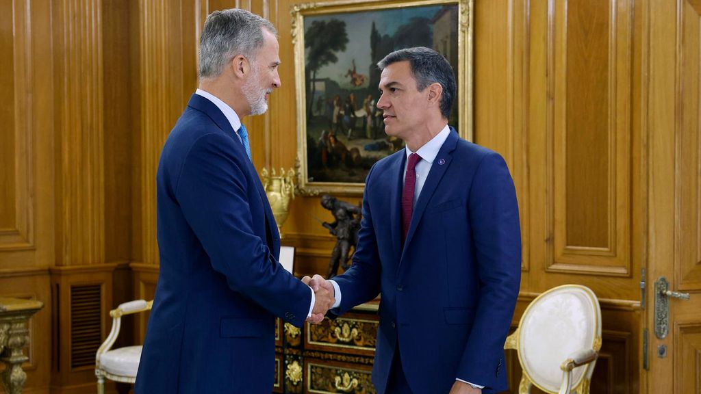 Pedro Sánchez le muestra al rey su disposición a formar Gobierno