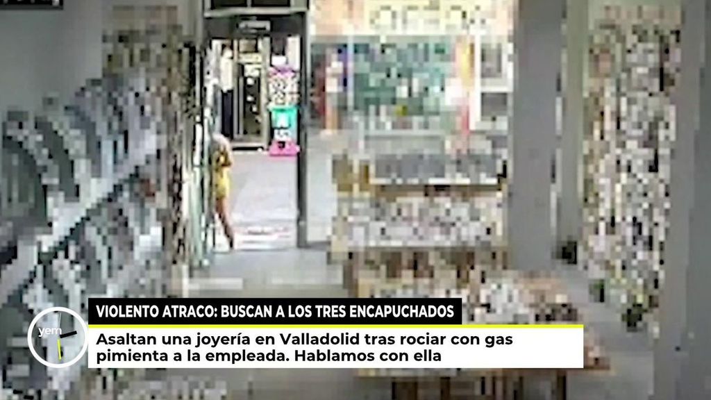 Atraco violento en una joyería de Valladolid, los empleados fueron rociados con gas pimienta