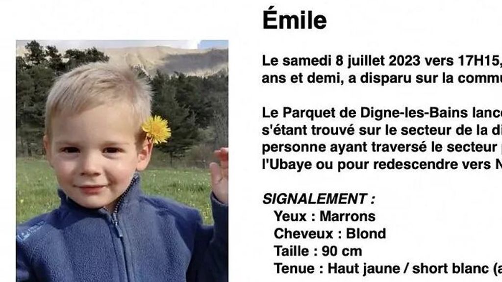 Desaparición de Émile en Francia