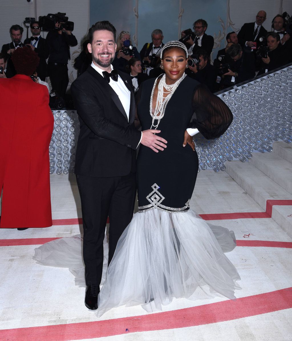 Serena Williams y su marido, en la Gala MET