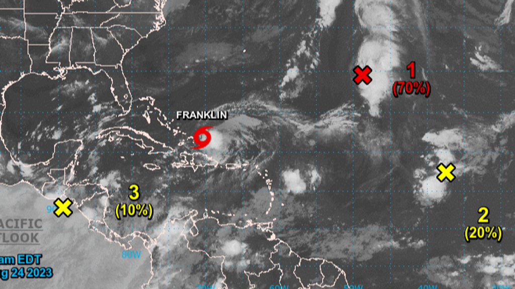 La tormenta tropical Franklin azota República Dominicana