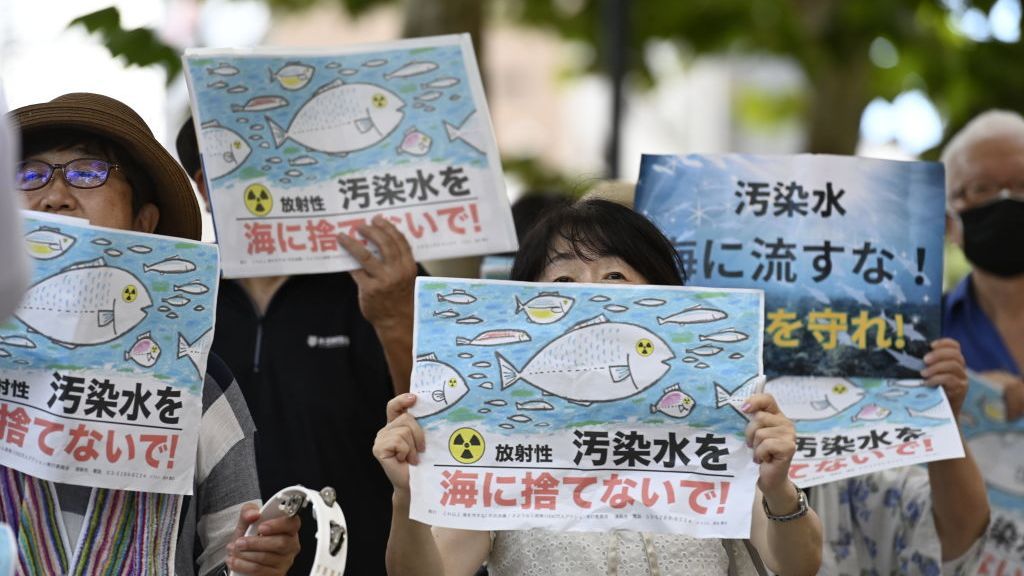 Protestas en Corea del Sur por el vertido de aguas al Pacífico procedentes de la central nuclear de Fukushima