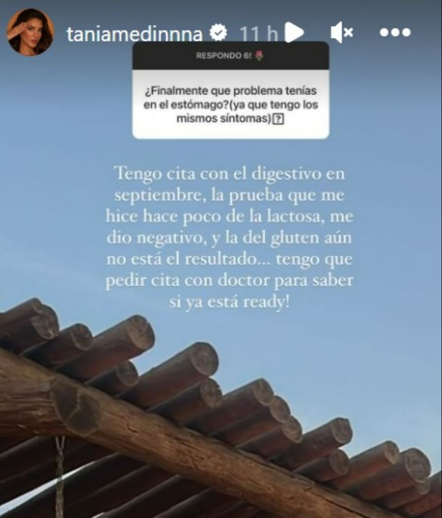 Tania Medina comparte el resultado de sus últimas pruebas médicas