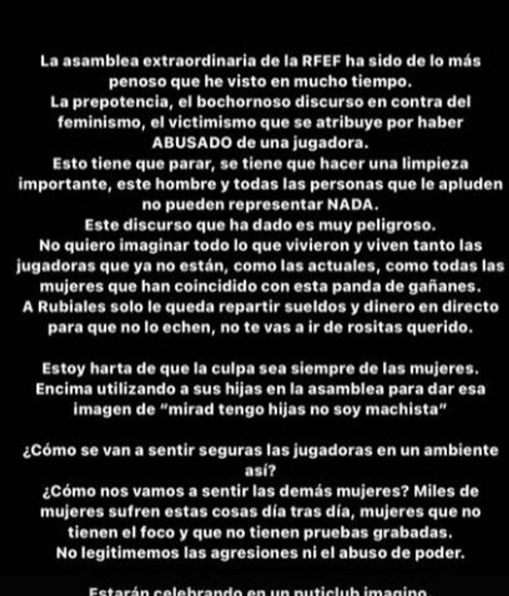 Las palabras de María Valero