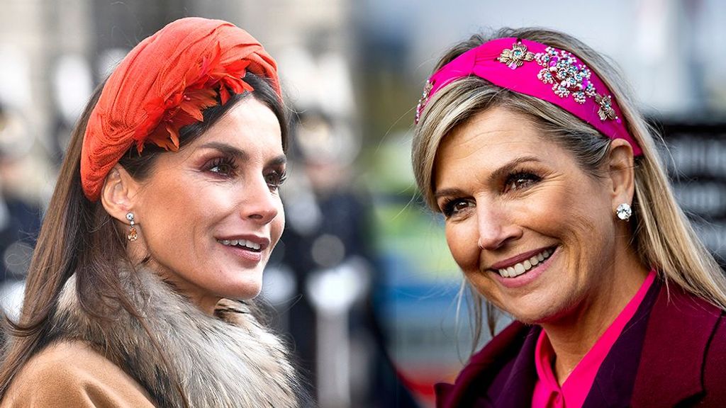 Letizia y Maxima con diademas